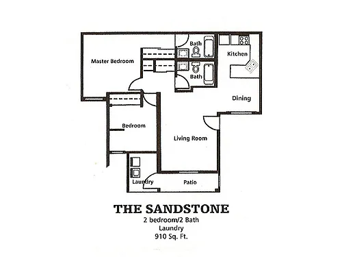 Floor plan 2 Bedroom