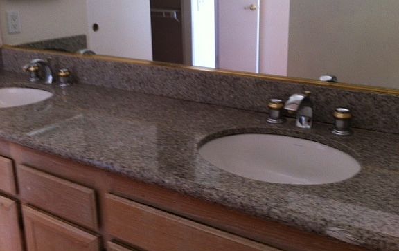 Bathrooms with granite countertops