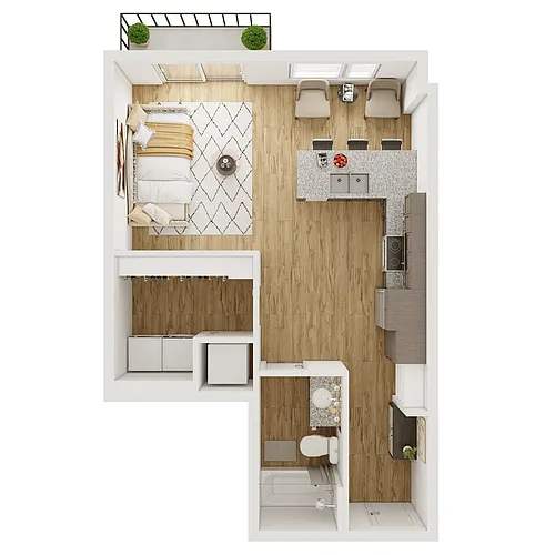 Floor plan Studio Standard