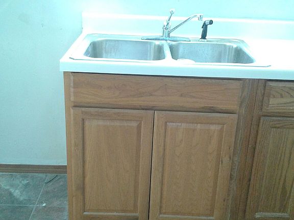 Kitchen, new cabinets/sink