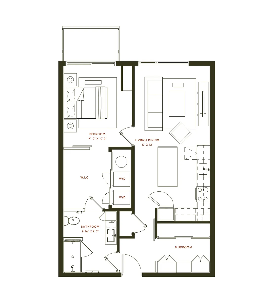 Floor plan A6 Mudroom