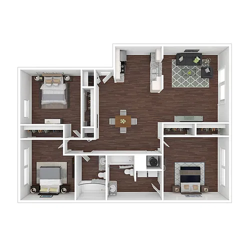 Floor plan 3x2U (Buena Vista I)