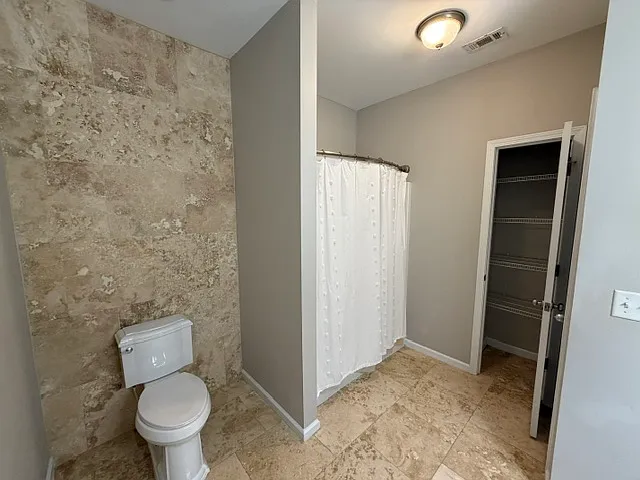 Primary bath and linen closet