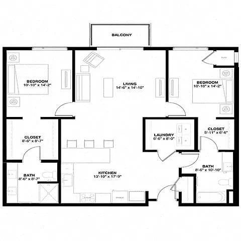Floor plan D4