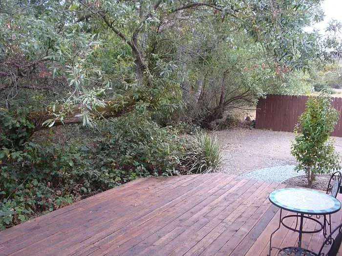 creek view from private deck