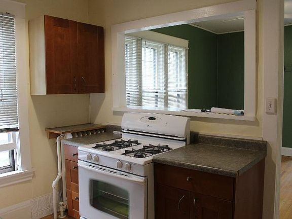 Kitchen open to living area.
