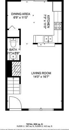 2 bed, 1.5 bath, 896 sqft, $1,625 — Photo 3