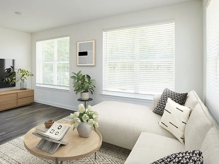 Living Room with Hard Surface Flooring
