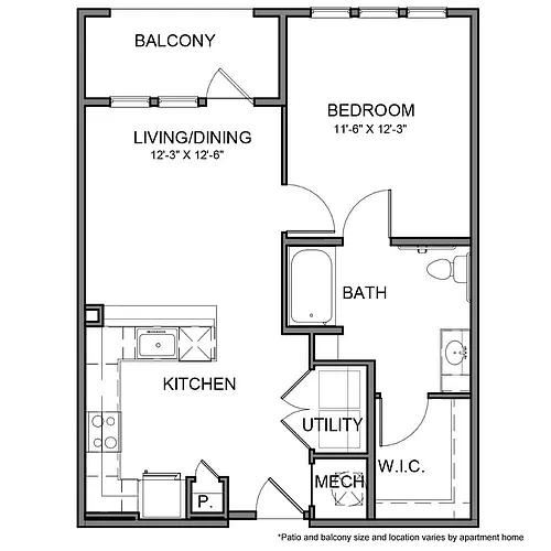 Floor plan BE.A8.ADA