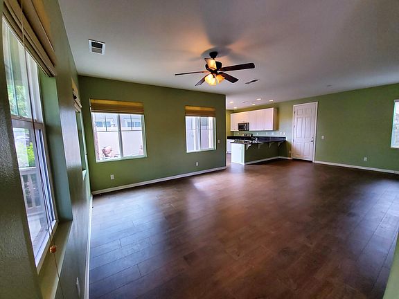 Living Room Open Floor Plan, Wood Laminate Flooring