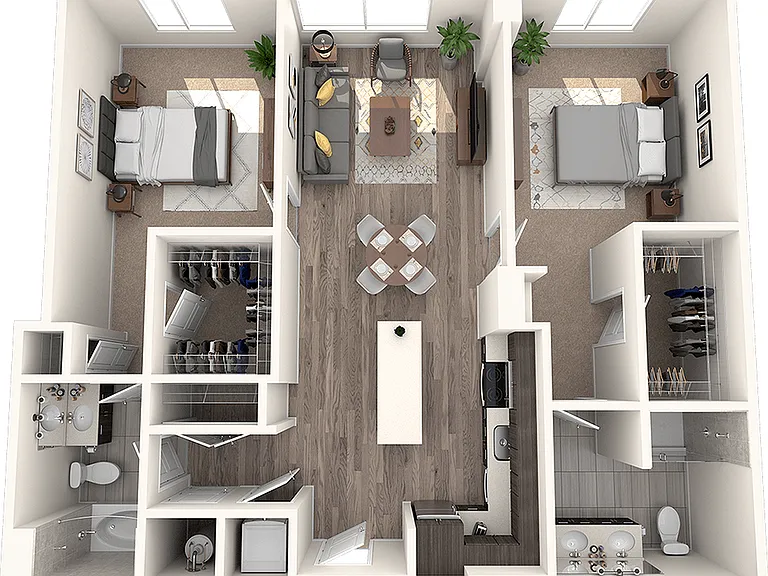 B3 2 Bedroom, 2 Bathroom B3 2 Bedroom, 2 Bathroom