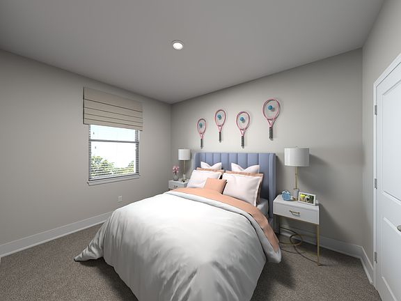Secondary bedroom in the Wilson floorplan at Meritage Homes.