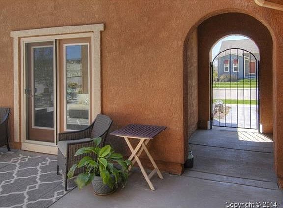 Unique floor plan has separate casita off courtyard
