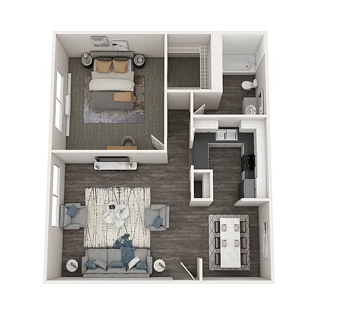 Floor plan Monroe - Renovated