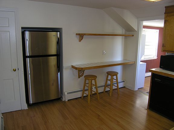Eating counter in kitchen