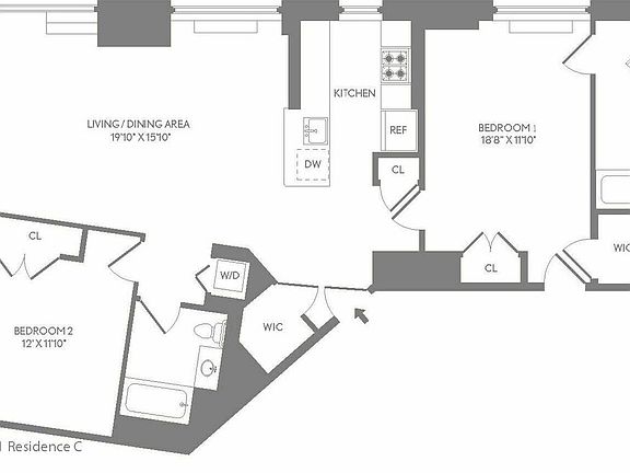 2nd image of 227 W 77th St APT 20C