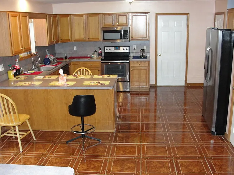 Kitchen view from dining room