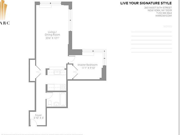 2nd image of 260 W 54th St APT 29G
