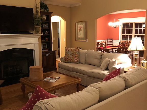 Custom cabinets, fireplace