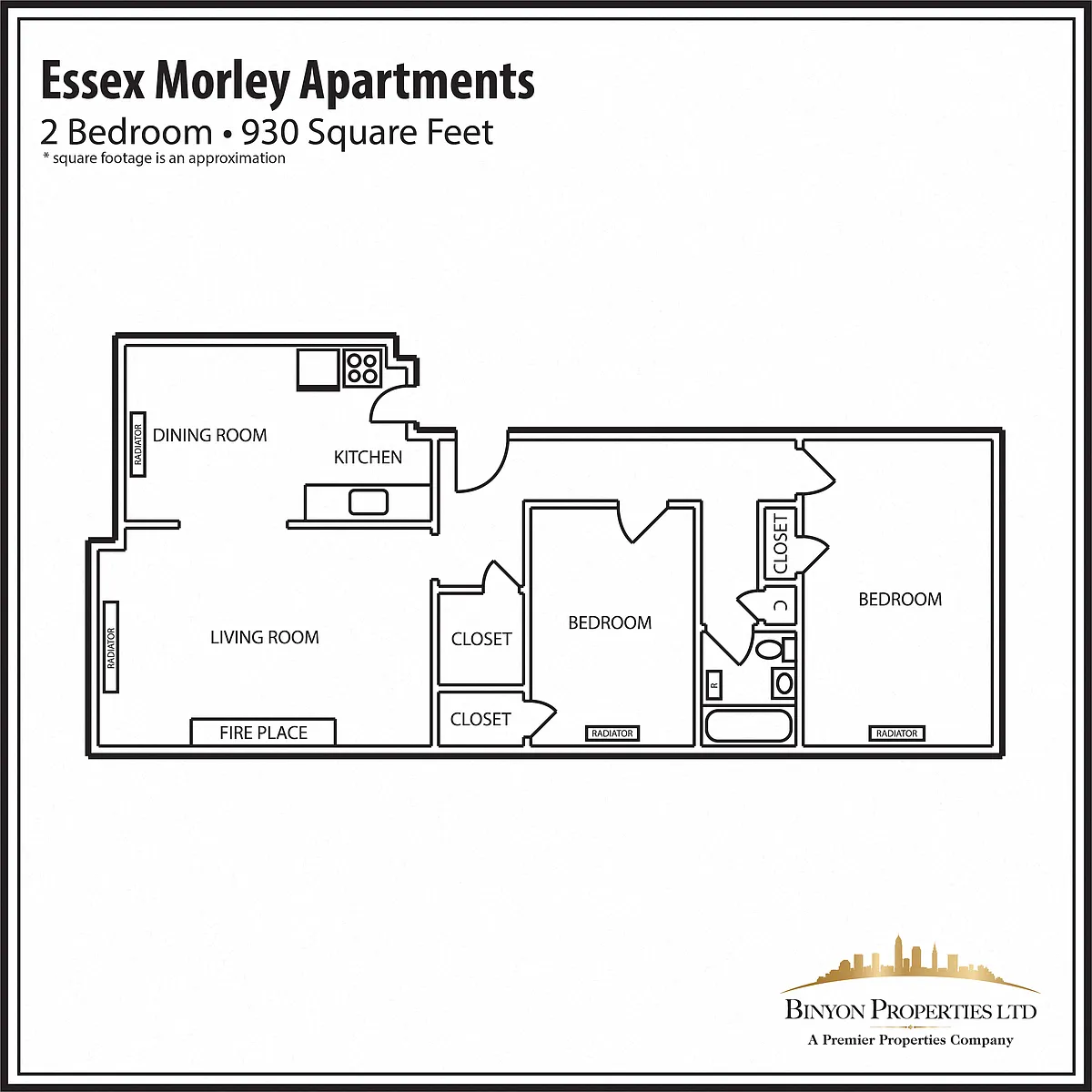 Floor plan EM 2 Bedroom