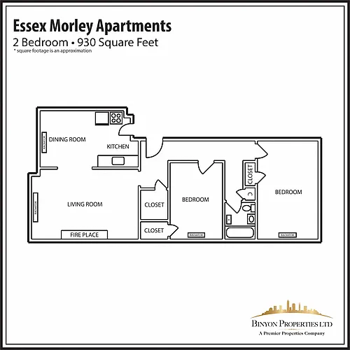 Floor plan EM 2 Bedroom