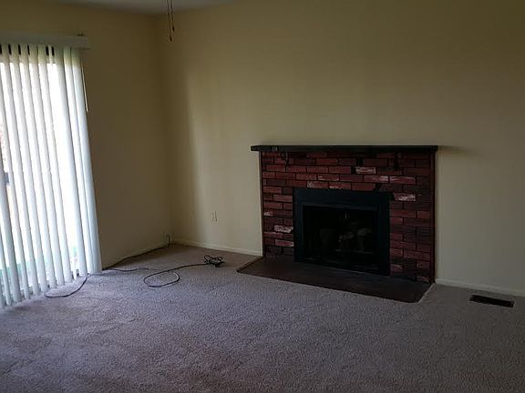 Living room with fireplace