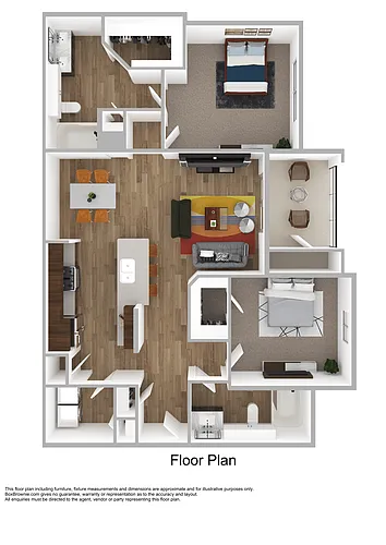 Floor plan Two-Bedroom (B2)