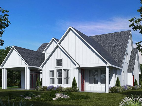 Artist s rendering back view master suite patio