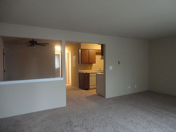 Living room looking towards kitchen