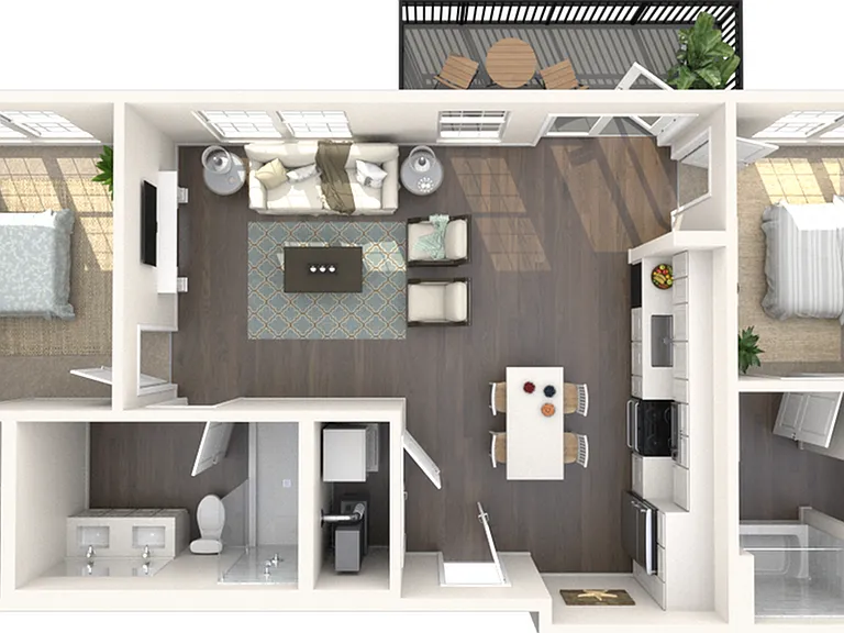 B1.0 | Two beds, Two baths B1.0 | Two beds, Two baths