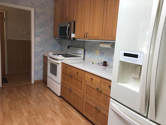 Electric stove, fridge