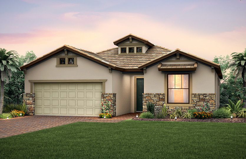 Exterior C2B with decorative stone detail