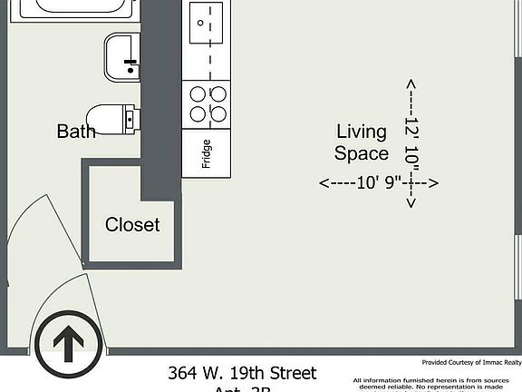 2nd image of 364 W 19th St APT 3B