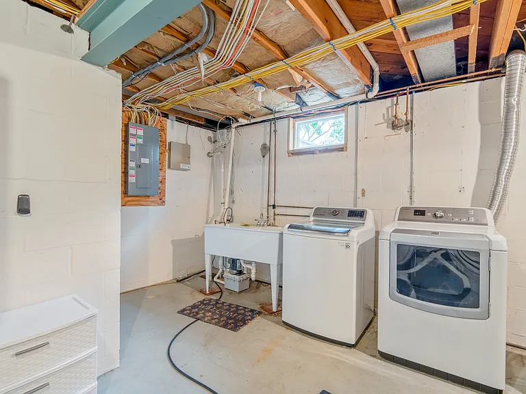 Laundry on lower level