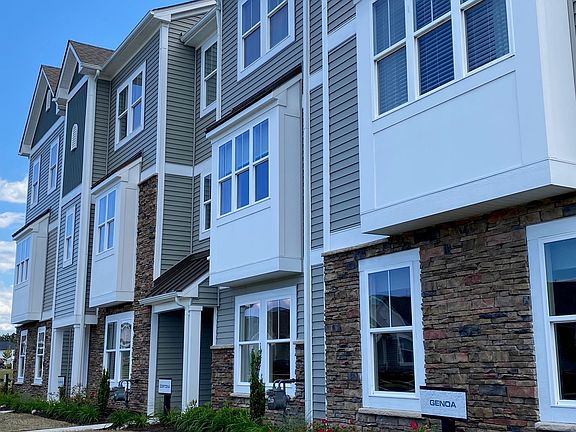 Row of Townhomes Exterior View