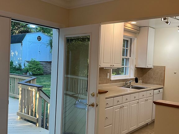 going to backyard from dining area