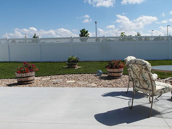 back yard facing south