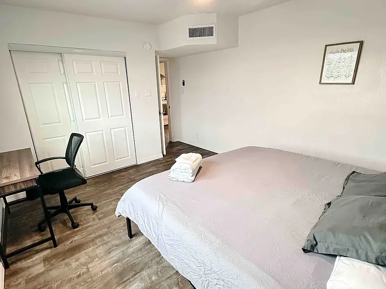 Bedroom with Work Desk