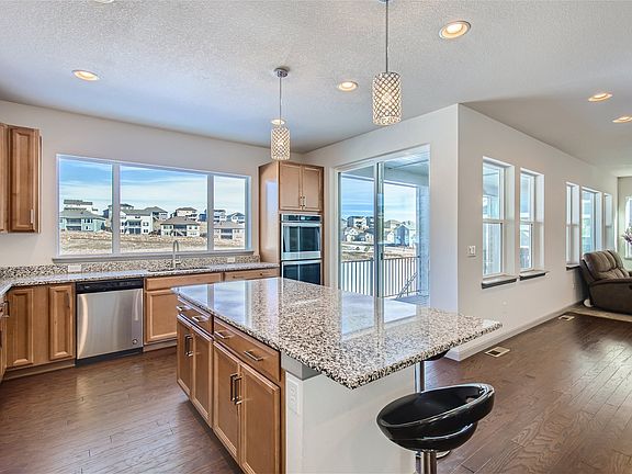 Kitchen looking into family room