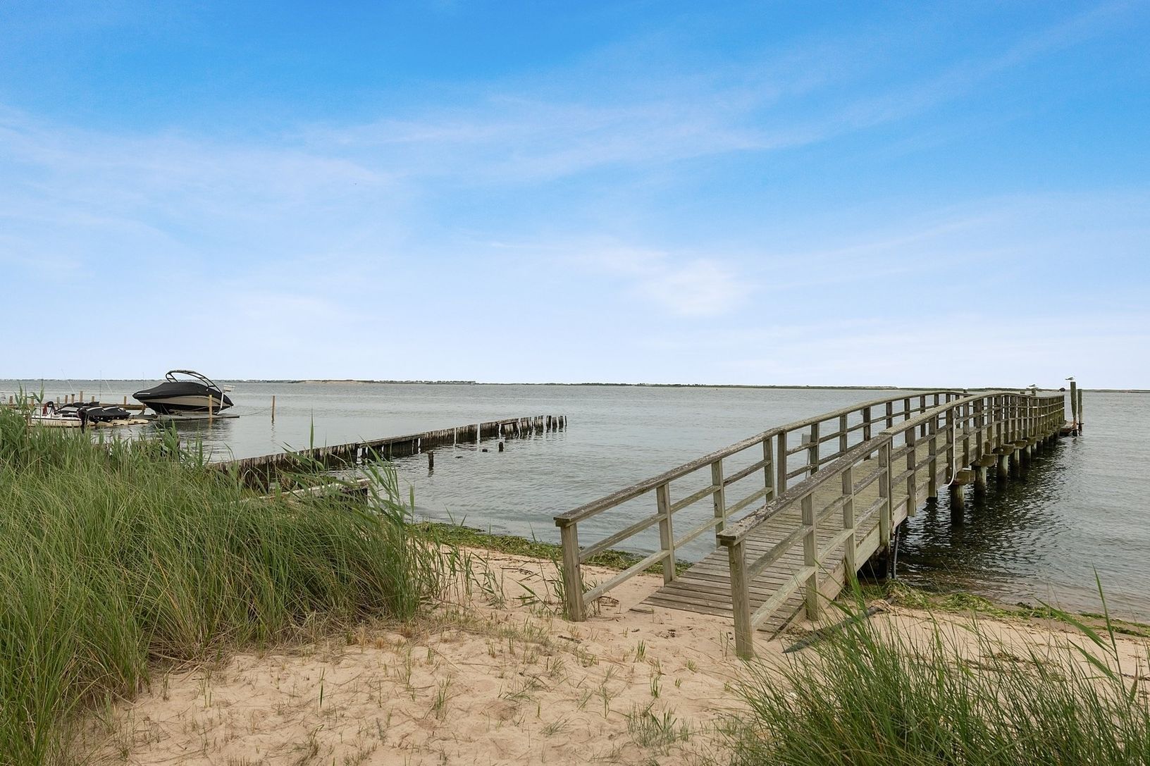 Dock on Moriches Bay from #52