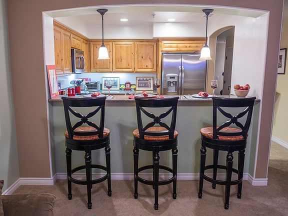 Seat another 3 family members, friends...or the kids at the breakfast bar.