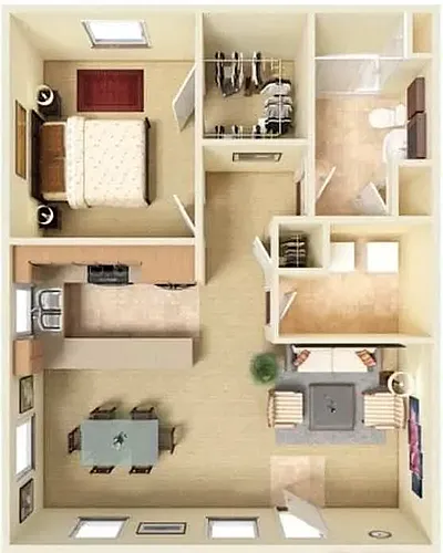 Floor plan One Bedroom