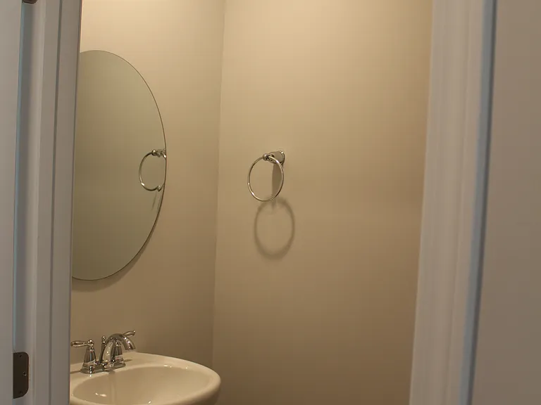 Half bathroom sink