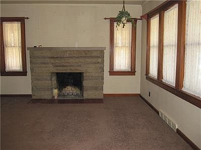 Woodburning fireplace