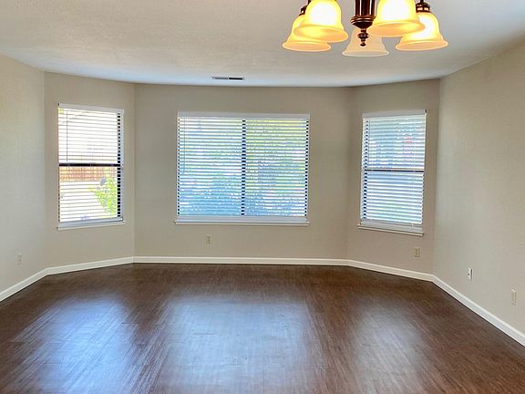 Combination living room and dining room.