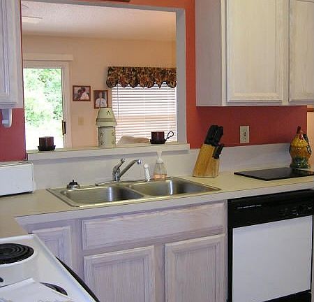 Kitchen open to family room