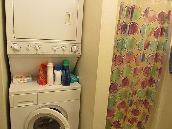 Washer/dryer/shower