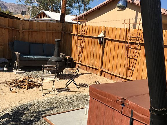 Spa and seating area