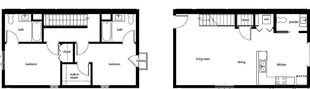 Floor plan BTH5-2x2.5