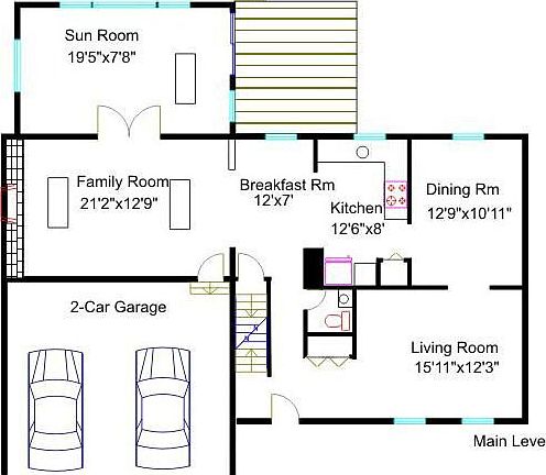 Main Level Floor Plan